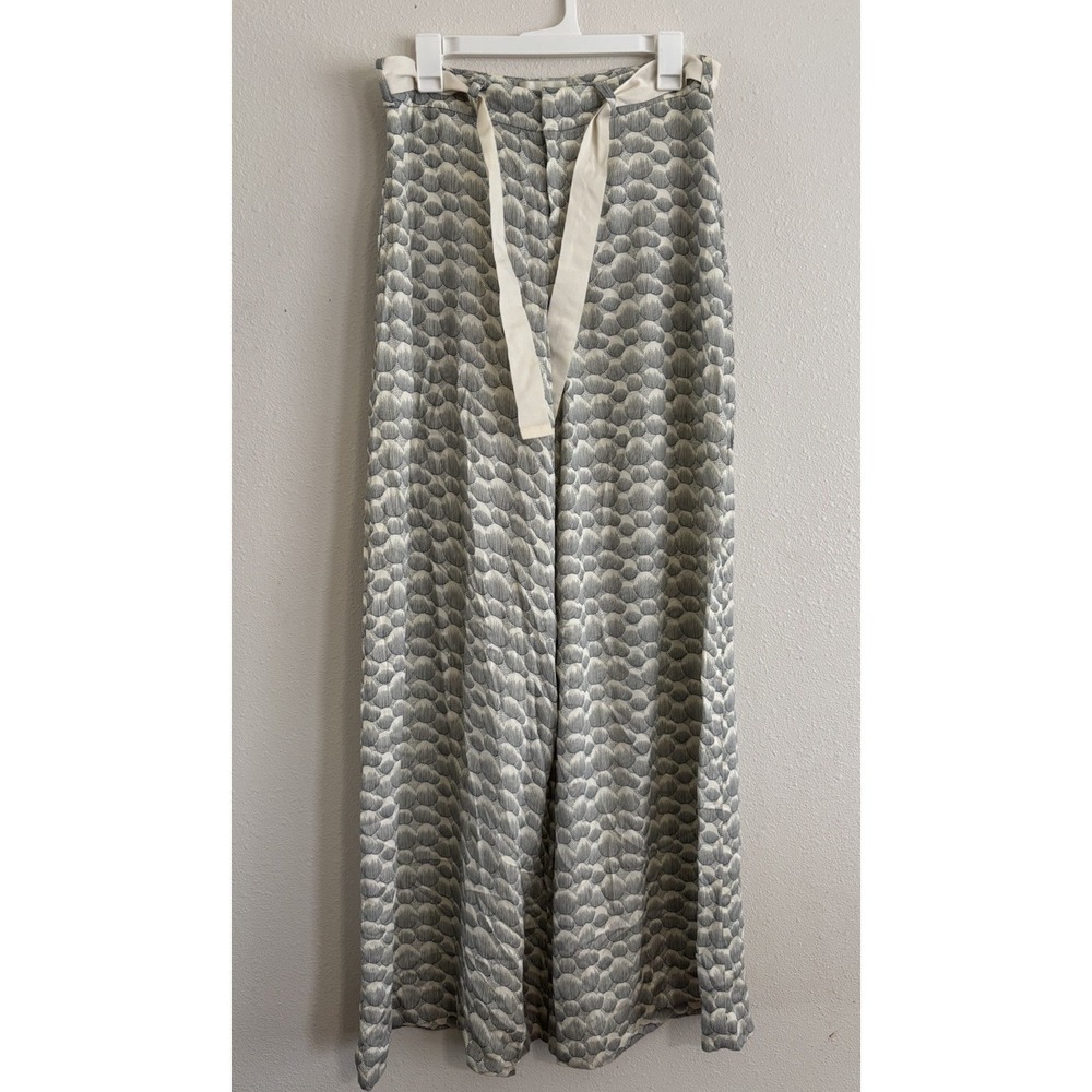 Anthropologie Elevenses Wide Leg Pants Women's 4 Tie Waist Boho